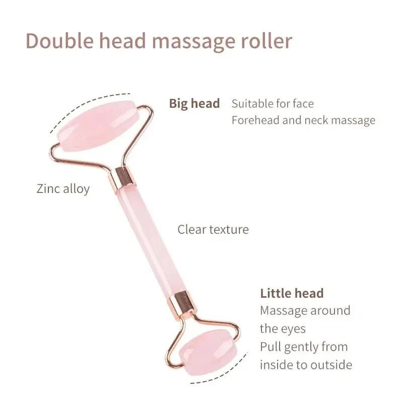 Face & Neck Massage Roller – Dual-Ended Tool
