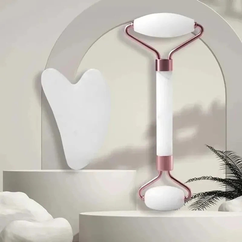 Face & Neck Massage Roller – Dual-Ended Tool